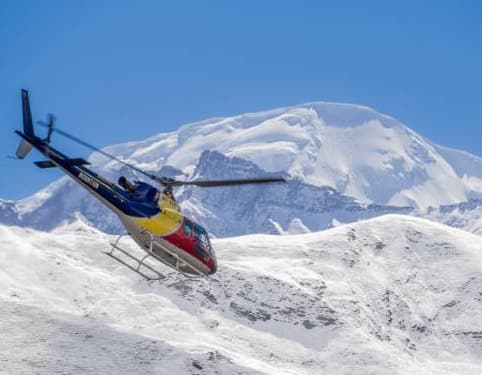 Namche to Lukla Helicopter Flight