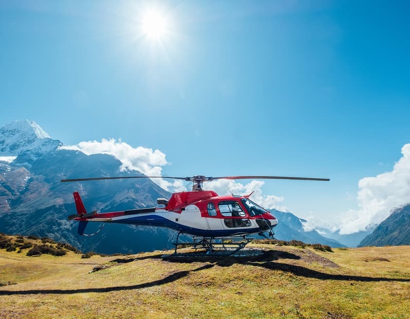 Namche to Kathmandu Helicopter Flight