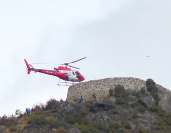 Tengboche to Kathmandu Helicopter Flight